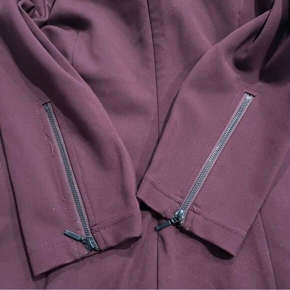 Kenar Burgundy Red 3/4 Sleeve Fitted Stretch Dress Size 6 - Picture 6 of 9